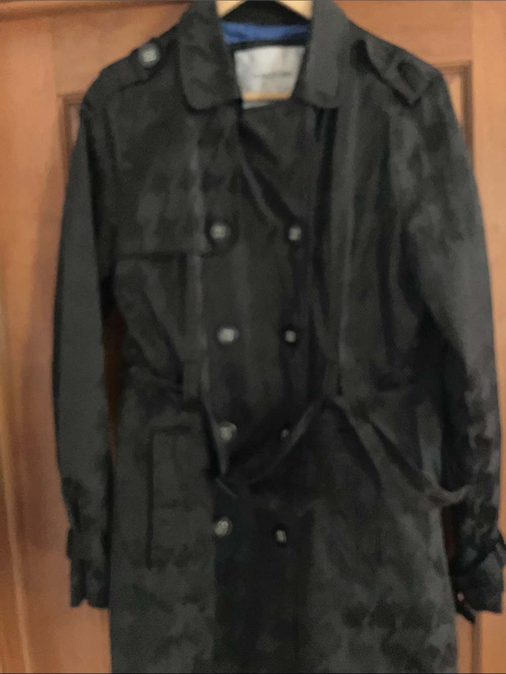 Maurices Black Trench Coat